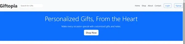 Giftopia – Online Gifting Platform